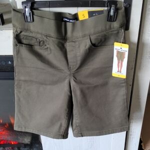 DKNY Dark Green Casual Shorts